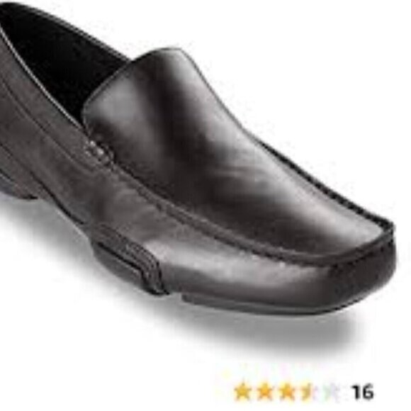 Kenneth Cole Drive Home Black Square Toe Leather Moccasins Loafers Men\'s 9.5 M main image 5